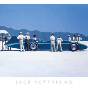 Kunstdruk Jack Vettriano - Bluebird at Bonneville 70x50cm
