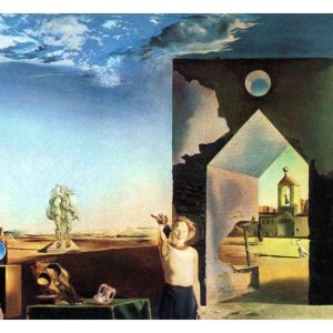 Kunstdruk Salvador Dali - Banlieue de la Ville 100x50cm