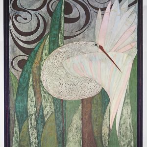 Kunstdruk Beate Rose - Vogel 2 52x62cm