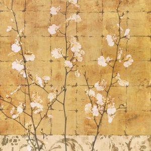 Kunstdruk Chris Donovan - Blossoms in Gold II 62x93cm