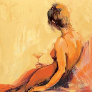 Kunstdruk Elena Filatov - Just for one drink 100x70cm