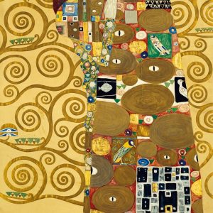 Kunstdruk Gustav Klimt - Die Erfüllung 85x138cm