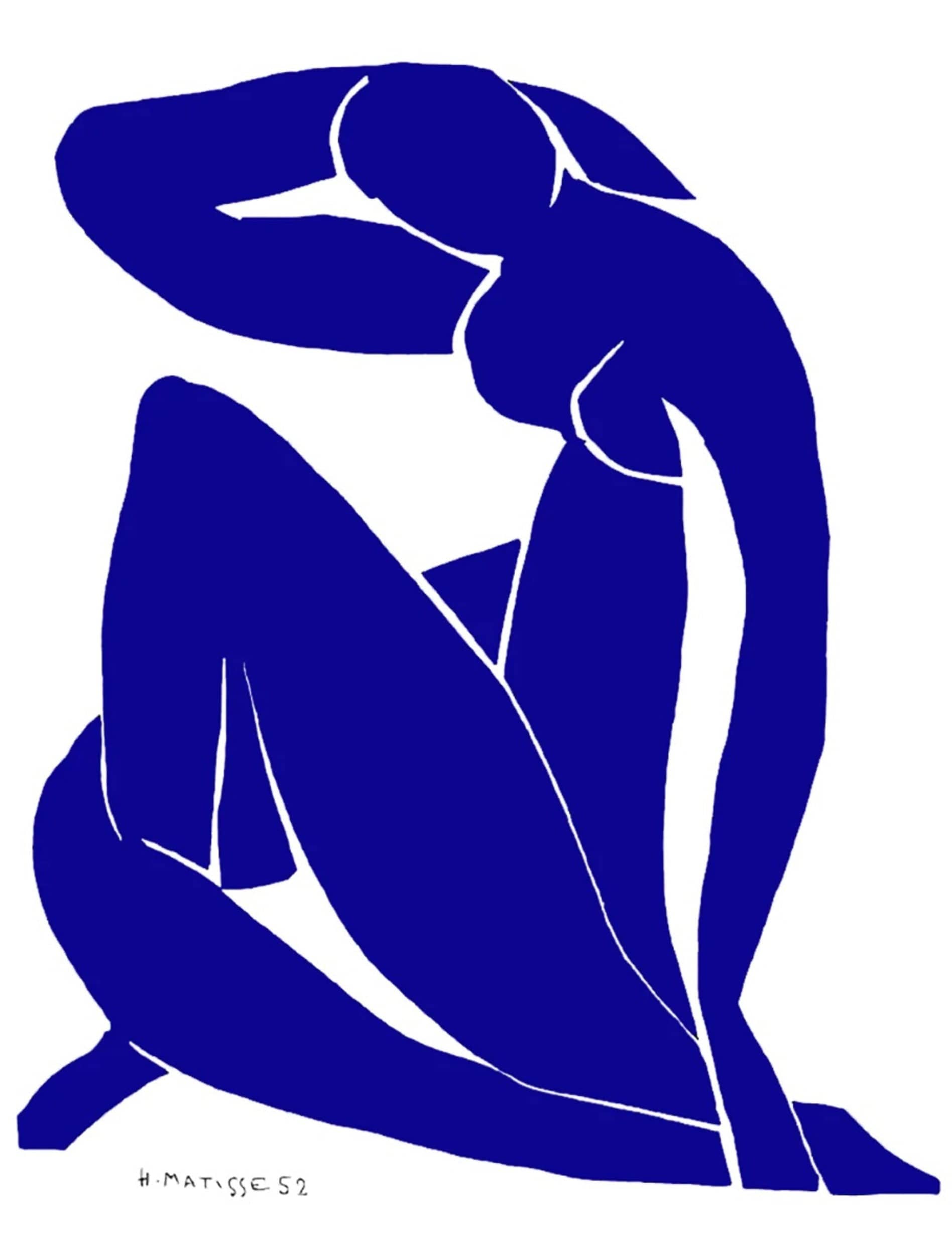 Kunstdruk Henri Matisse - Nu bleu II 60x80cm 1 Kunstdruk Henri Matisse - Nu bleu II 60x80cm