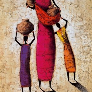 Kunstdruk Michel Rauscher - Family Harmony 50x100cm