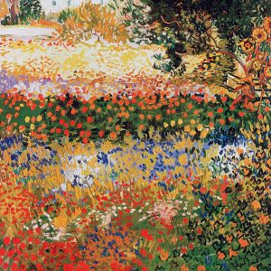 Kunstdruk Vincent Van Gogh - Giardino fiorito 60x80cm
