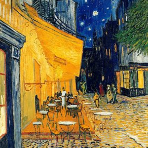 Kunstdruk Vincent Van Gogh - Pavement Café at Night 50x70cm