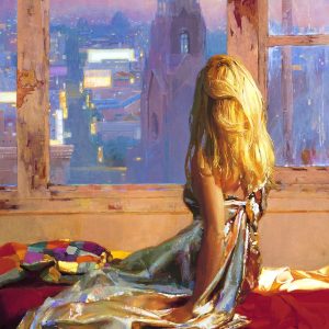 Kunstdruk Zhaoming Wu - Twinkling City 70x90cm