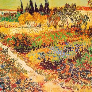 Kunstdruk Vincent Van Gogh - Giardino in fioritura 30x24cm