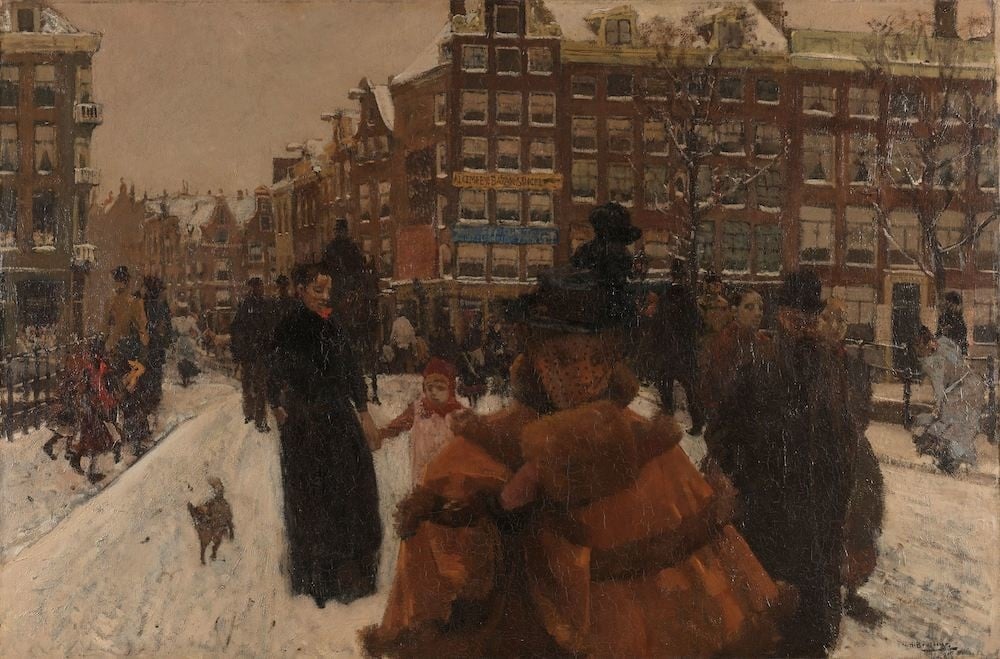 George Hendrik Breitner, De Singelbrug bij de Paleisstraat in Amsterdam 90x60cm, Rijksmuseum, premium print, print op canvas 1 George Hendrik Breitner, De Singelbrug bij de Paleisstraat in Amsterdam 90x60cm, Rijksmuseum, premium print, print op canvas