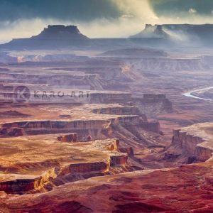 Schilderij - Grand Canyon , Multikleur , 3 maten , Wanddecoratie