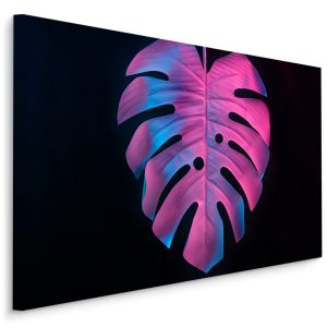 Top 30 meest verkochte schilderijen, populaire kunst 24 Schilderij - Kleurrijk Monstera blad, Premium Print, 5 maten