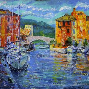 Afbeelding op acrylglas - Port Grimaud, Frankrijk, Print op acrylglas