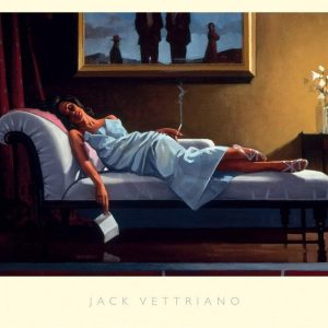 Kunstdruk Jack Vettriano - The Letter 76x68cm