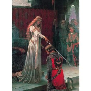 Kunstdruk Edmund Blair Leighton - The Accolade, 1901 60x80cm