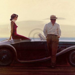 Kunstdruk Brent Lynch - Coastal Drive 70x70cm