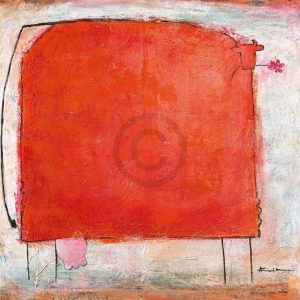 Kunstdruk Marianne Kindt - Kuh Muh-Muh 70x70cm