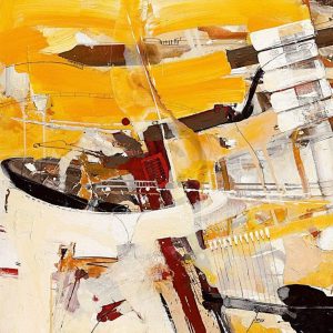 Kunstdruk Norbert Mayer - Ein konservierter Gedanke 70x70cm