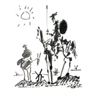 Kunstdruk Pablo Picasso - Don Quixote 60x80cm
