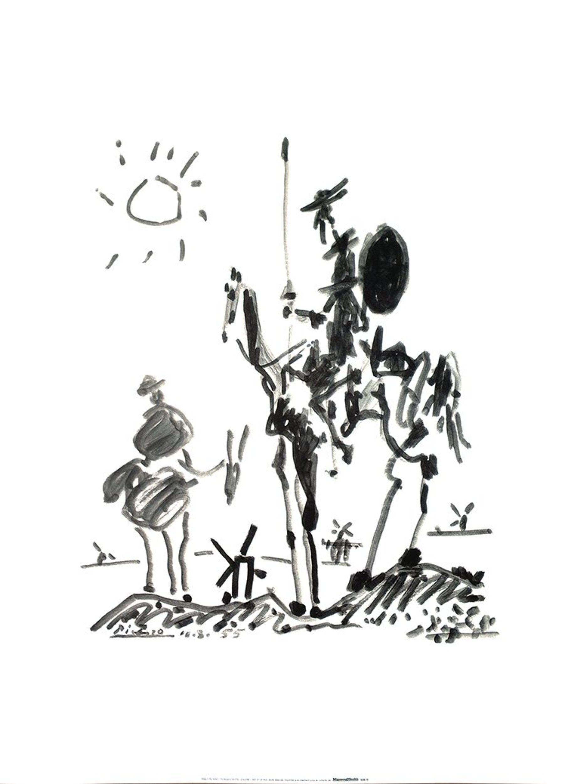 Kunstdruk Pablo Picasso - Don Quixote 60x80cm 1 Kunstdruk Pablo Picasso - Don Quixote 60x80cm