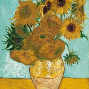 Kunstdruk Vincent Van Gogh - Vase mit Sonnenblumen 70x90cm