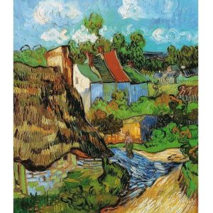 Kunstdruk Vincent Van Gogh - Houses at Auvers 60x80cm
