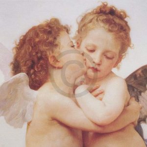 Kunstdruk William Bouguereau - The first Kiss 80x60cm