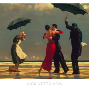 Kunstdruk Jack Vettriano - The Singing Butler 50x40cm