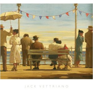 Kunstdruk Jack Vettriano - The Pier 72x67cm