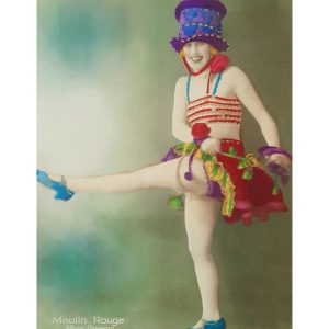Kunstdruk - Moulin Rouge Miss Amenda 30x40cm