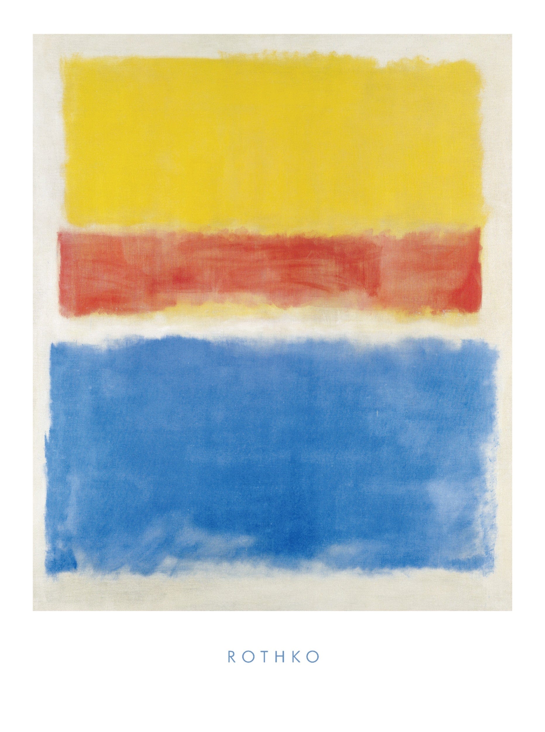 Kunstdruk Mark Rothko - Untitled Yellow-Red and Blue 60x80cm 1 Kunstdruk Mark Rothko - Untitled Yellow-Red and Blue 60x80cm