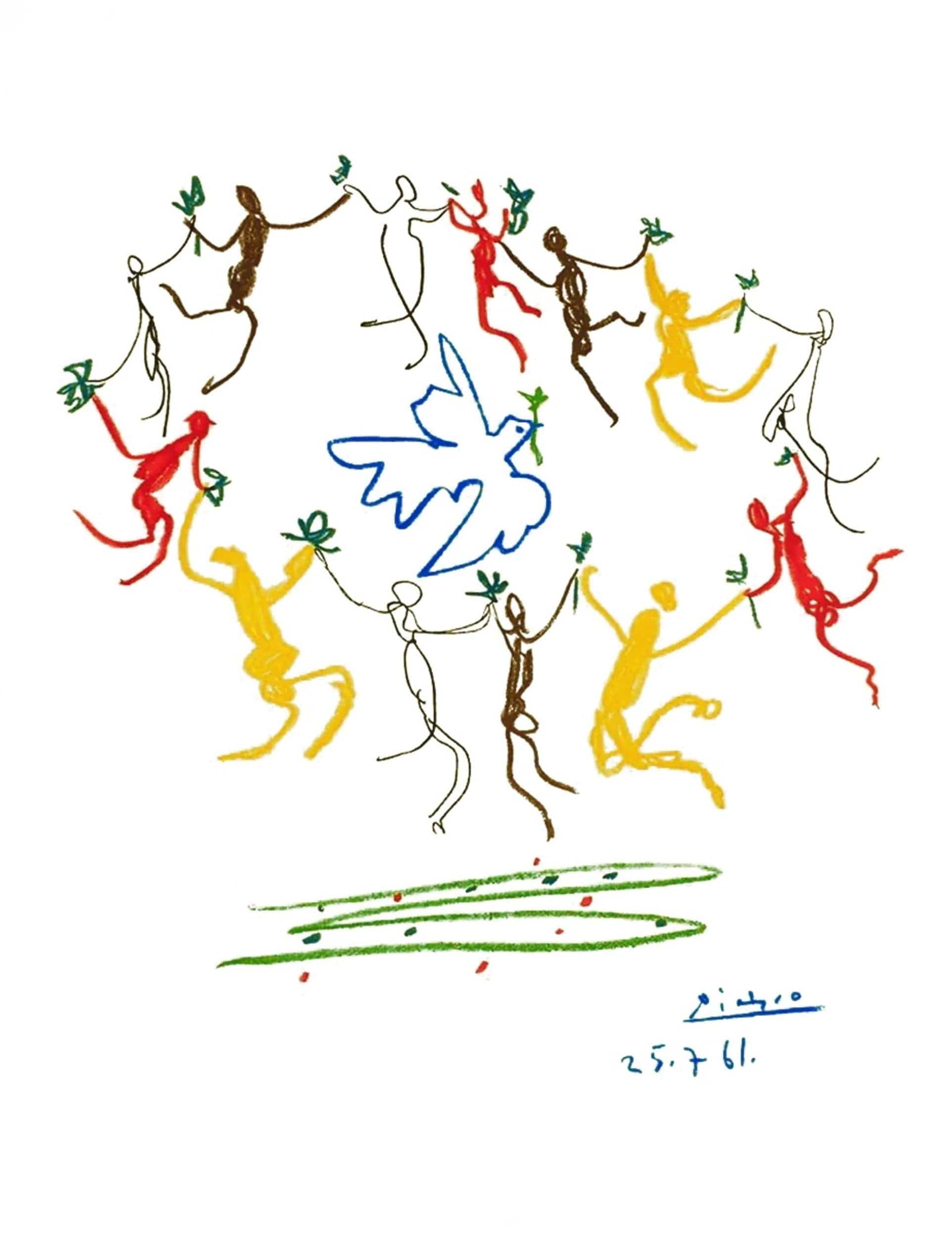Kunstdruk Pablo Picasso - La Ronde de la Jeunesse 60x80cm 1 Kunstdruk Pablo Picasso - La Ronde de la Jeunesse 60x80cm
