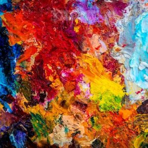 Schilderij - Kleurenpalet , Multikleur , 3 maten , Wanddecoratie