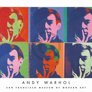 Kunstdruk Andy Warhol - A Set of Six Self-Portraits 86x66cm