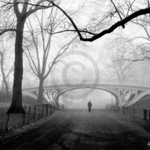 Kunstdruk Henri Silberman - Gothic Bridge, Central Park NYC 80x60cm