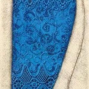 Kunstdruk Ira Tsantekidou - Lady in Blue 32x128cm