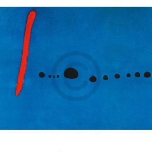 Kunstdruk Joan Miro - Blue II, 4-3-61 80x60cm