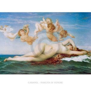 Kunstdruk Alexandre Cabanel - Nascita di Venere 80x60cm