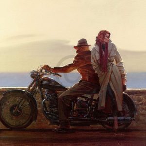 Kunstdruk Brent Lynch - Coastal Ride 70x70cm