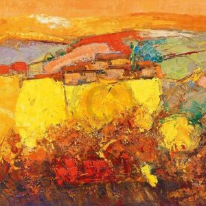 Kunstdruk Madjid - Rapsfeld 90x70cm