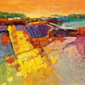 Kunstdruk Madjid - Lavendelfeld 90x70cm