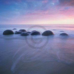 Kunstdruk Popp-Hackner - Moeraki Boulders 80x60cm