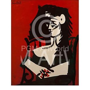 Kunstdruk Pablo Picasso - Jacqueline a Mantil 40x50cm