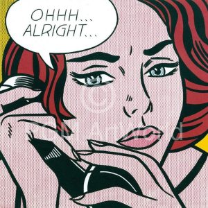 Kunstdruk Roy Lichtenstein - Oh Alright 35.5x28cm
