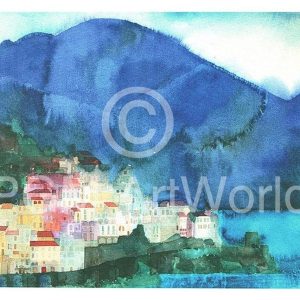 Kunstdruk Ralf Westphal - Amalfi, Golf von Salerno 70x50cm