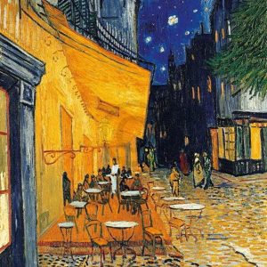 Kunstdruk Vincent Van Gogh - Café-Terrasse am Abend 21x29.7cm