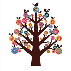 Kunstdruk Valentina Ramos - Tree of Flowers 60x80cm