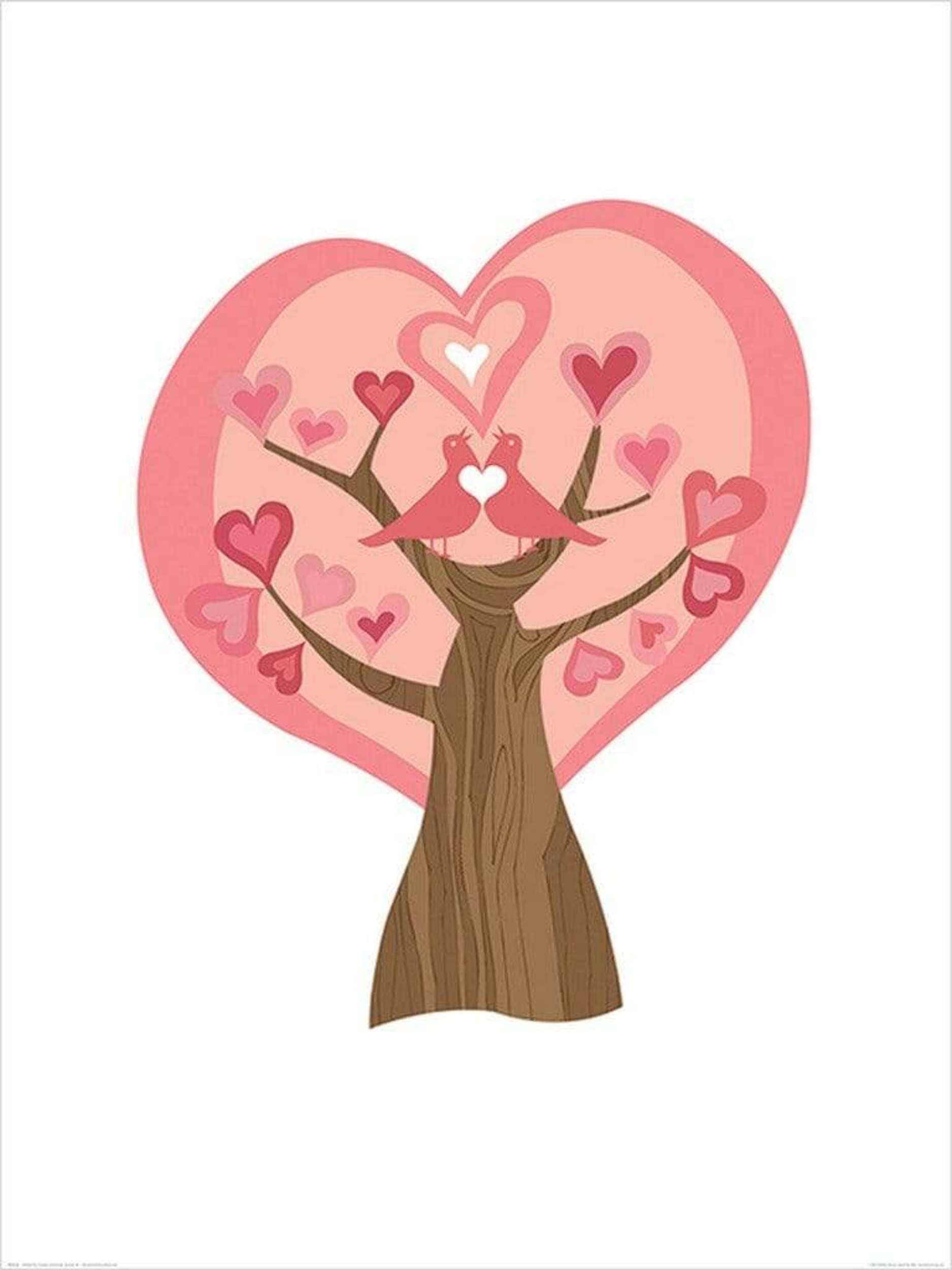 Kunstdruk Valentina Ramos - Tree of Love 60x80cm 1 Kunstdruk Valentina Ramos - Tree of Love 60x80cm